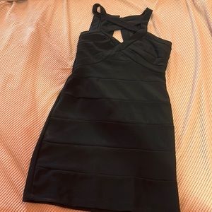 Mini black dress